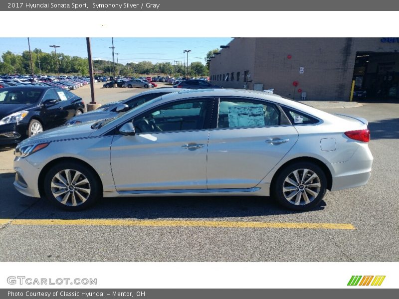 Symphony Silver / Gray 2017 Hyundai Sonata Sport