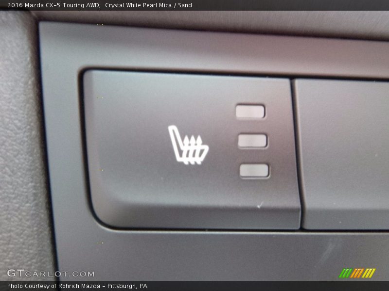 Crystal White Pearl Mica / Sand 2016 Mazda CX-5 Touring AWD
