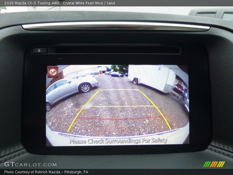 Crystal White Pearl Mica / Sand 2016 Mazda CX-5 Touring AWD