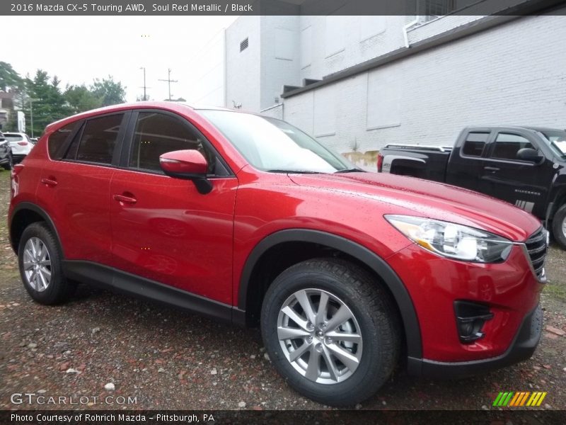 Soul Red Metallic / Black 2016 Mazda CX-5 Touring AWD