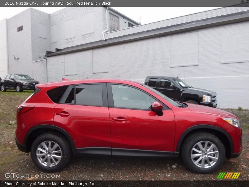 Soul Red Metallic / Black 2016 Mazda CX-5 Touring AWD