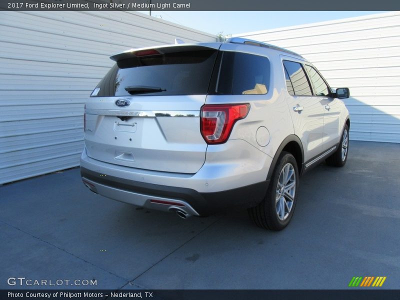 Ingot Silver / Medium Light Camel 2017 Ford Explorer Limited