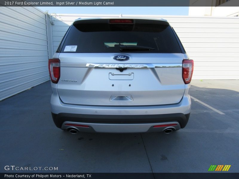 Ingot Silver / Medium Light Camel 2017 Ford Explorer Limited