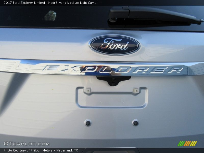 Ingot Silver / Medium Light Camel 2017 Ford Explorer Limited
