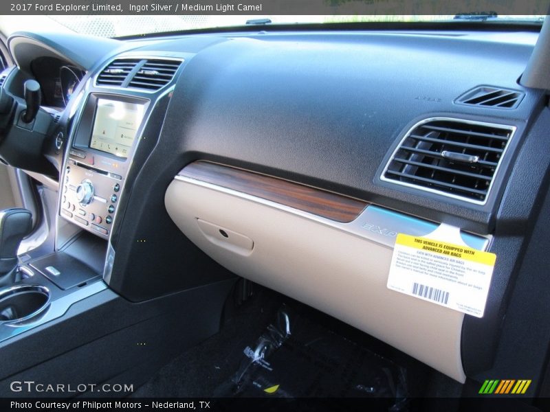Ingot Silver / Medium Light Camel 2017 Ford Explorer Limited