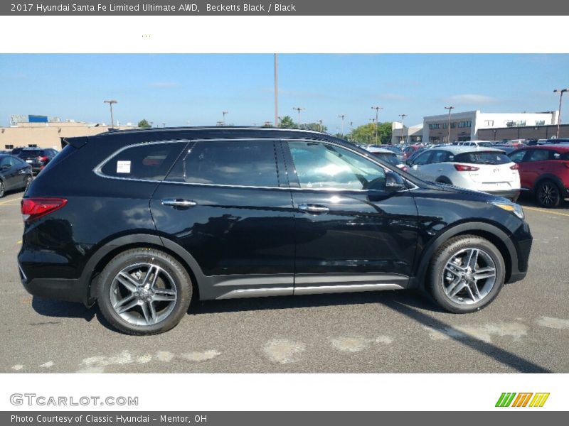 Becketts Black / Black 2017 Hyundai Santa Fe Limited Ultimate AWD