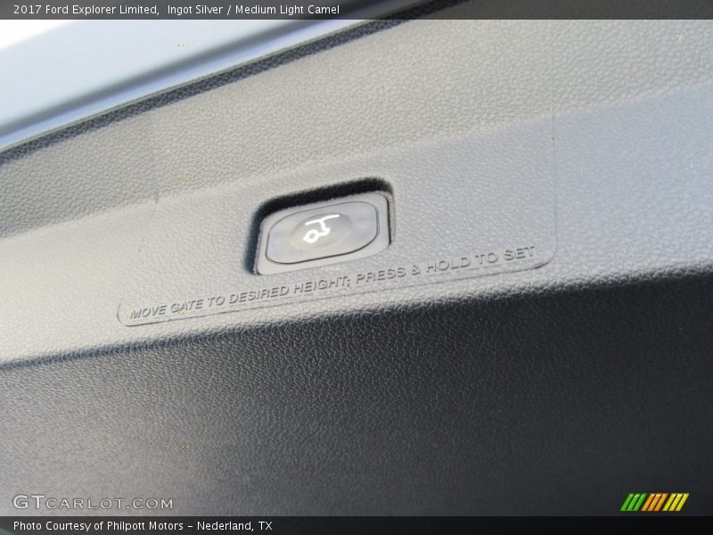 Ingot Silver / Medium Light Camel 2017 Ford Explorer Limited