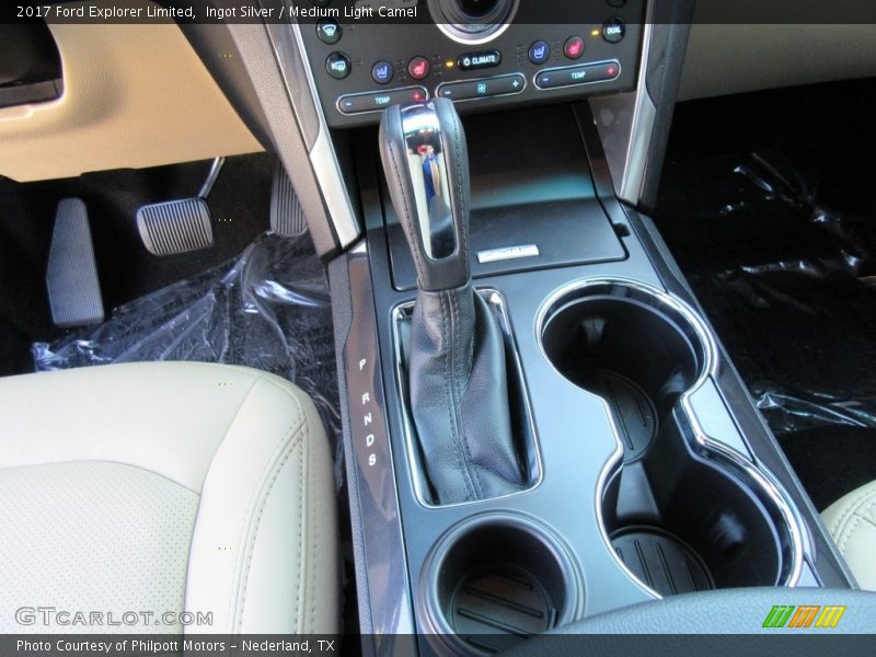 Ingot Silver / Medium Light Camel 2017 Ford Explorer Limited