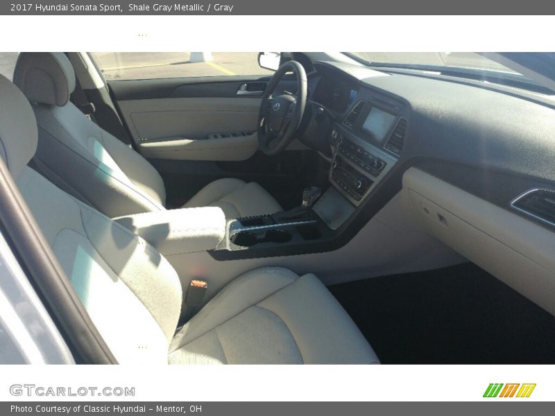 Shale Gray Metallic / Gray 2017 Hyundai Sonata Sport