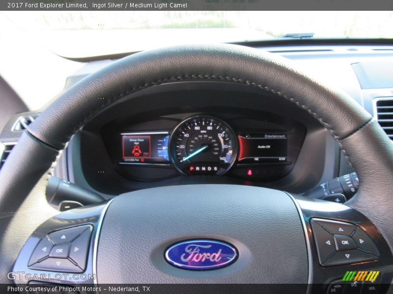 Ingot Silver / Medium Light Camel 2017 Ford Explorer Limited