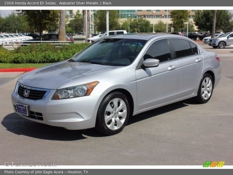 Alabaster Silver Metallic / Black 2009 Honda Accord EX Sedan