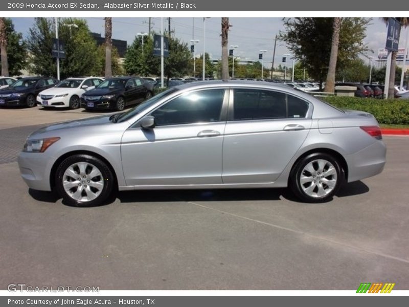 Alabaster Silver Metallic / Black 2009 Honda Accord EX Sedan