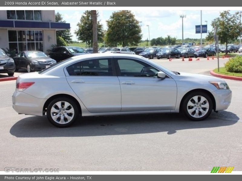 Alabaster Silver Metallic / Black 2009 Honda Accord EX Sedan