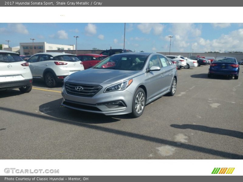 Shale Gray Metallic / Gray 2017 Hyundai Sonata Sport