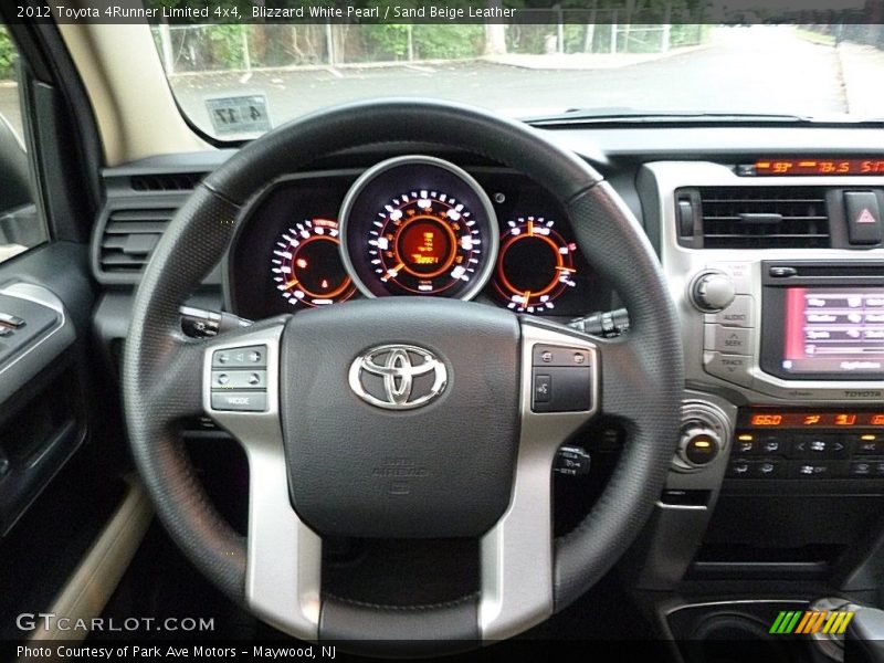 Blizzard White Pearl / Sand Beige Leather 2012 Toyota 4Runner Limited 4x4