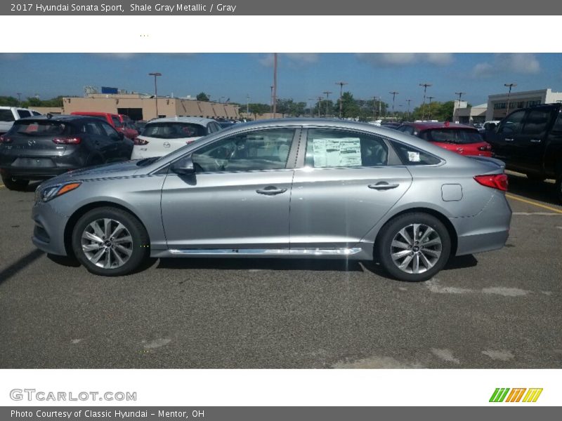 Shale Gray Metallic / Gray 2017 Hyundai Sonata Sport