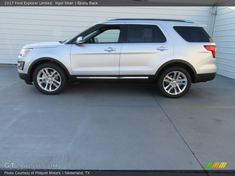 Ingot Silver / Ebony Black 2017 Ford Explorer Limited