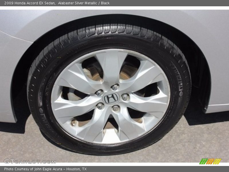 Alabaster Silver Metallic / Black 2009 Honda Accord EX Sedan