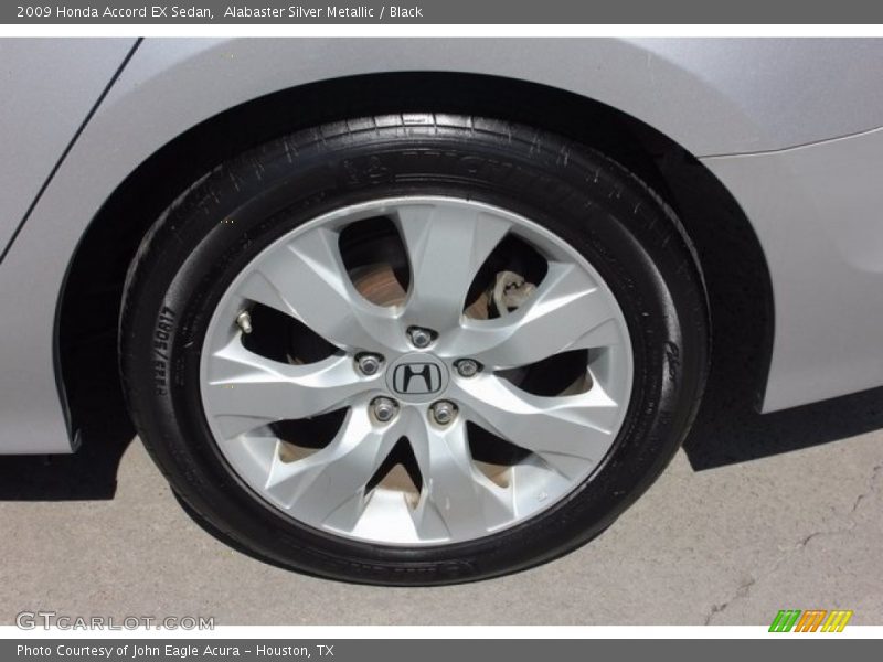 Alabaster Silver Metallic / Black 2009 Honda Accord EX Sedan