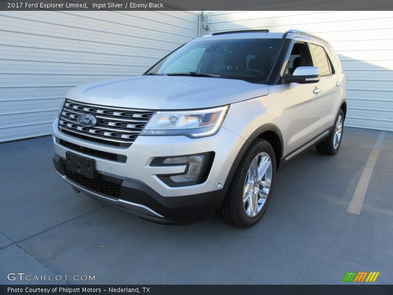 Ingot Silver / Ebony Black 2017 Ford Explorer Limited