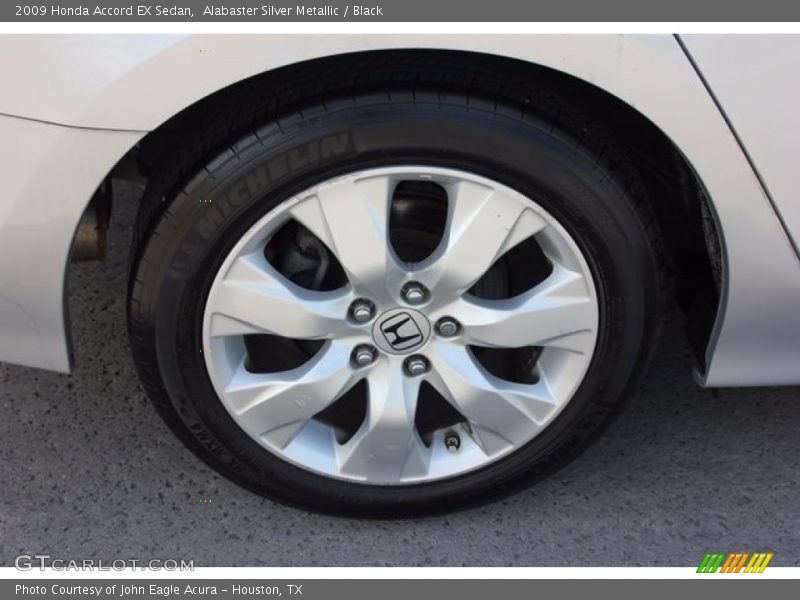 Alabaster Silver Metallic / Black 2009 Honda Accord EX Sedan