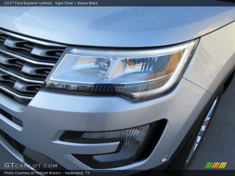 Ingot Silver / Ebony Black 2017 Ford Explorer Limited