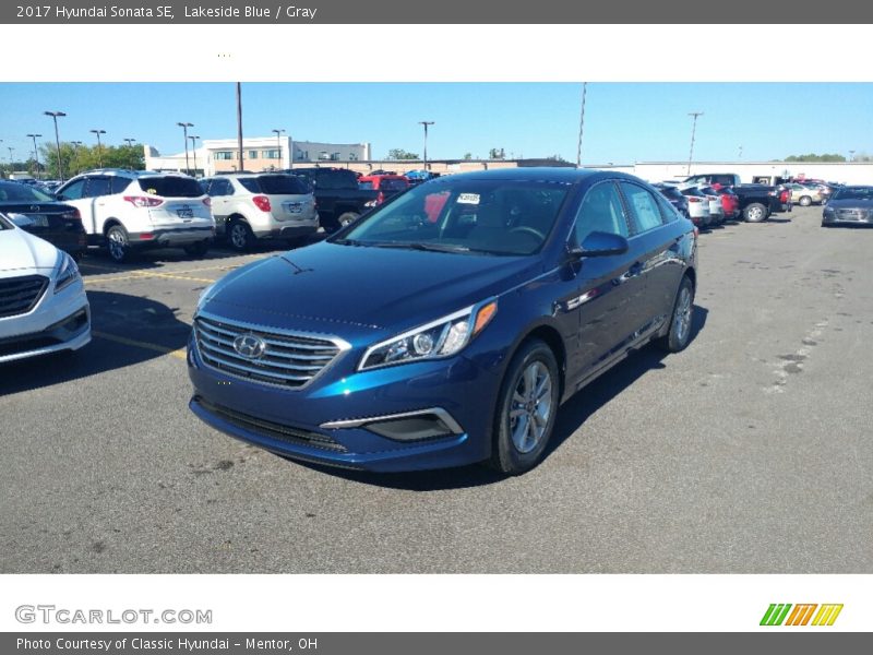 Lakeside Blue / Gray 2017 Hyundai Sonata SE