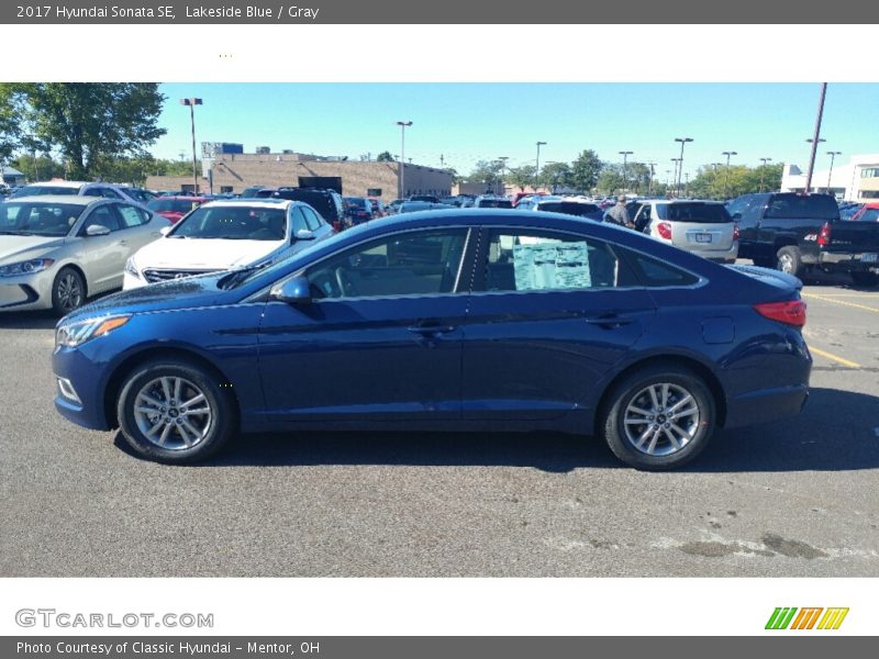 Lakeside Blue / Gray 2017 Hyundai Sonata SE