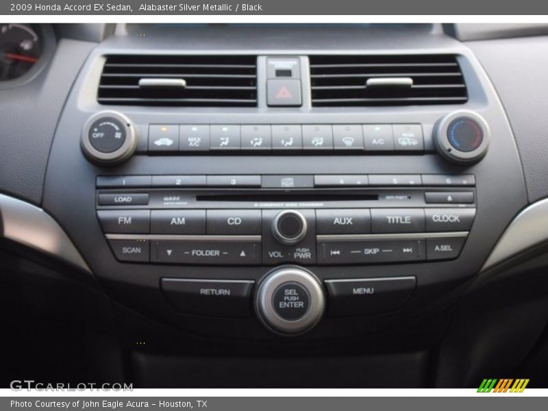 Alabaster Silver Metallic / Black 2009 Honda Accord EX Sedan