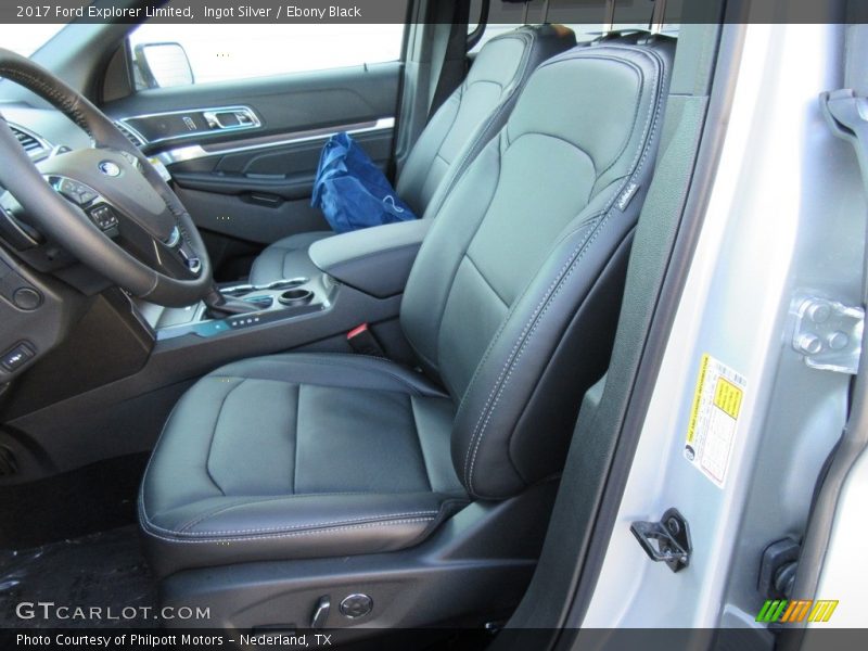 Ingot Silver / Ebony Black 2017 Ford Explorer Limited