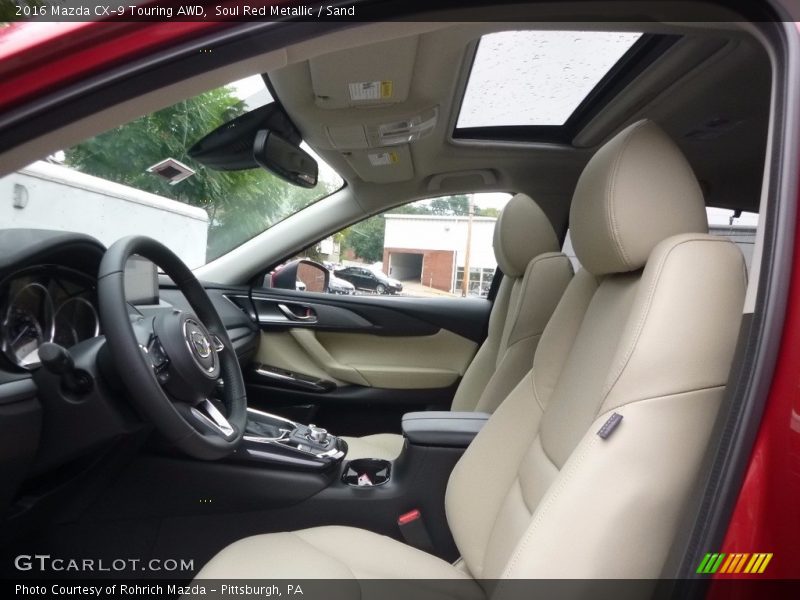Soul Red Metallic / Sand 2016 Mazda CX-9 Touring AWD