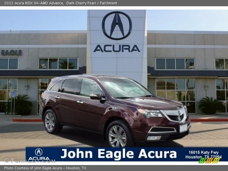 Dark Cherry Pearl / Parchment 2013 Acura MDX SH-AWD Advance