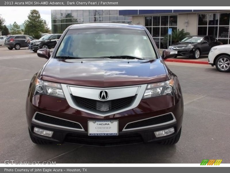 Dark Cherry Pearl / Parchment 2013 Acura MDX SH-AWD Advance