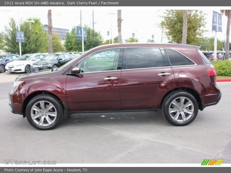 Dark Cherry Pearl / Parchment 2013 Acura MDX SH-AWD Advance