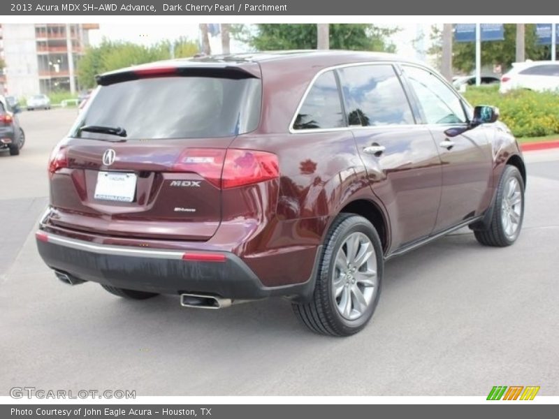 Dark Cherry Pearl / Parchment 2013 Acura MDX SH-AWD Advance