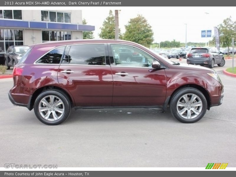 Dark Cherry Pearl / Parchment 2013 Acura MDX SH-AWD Advance