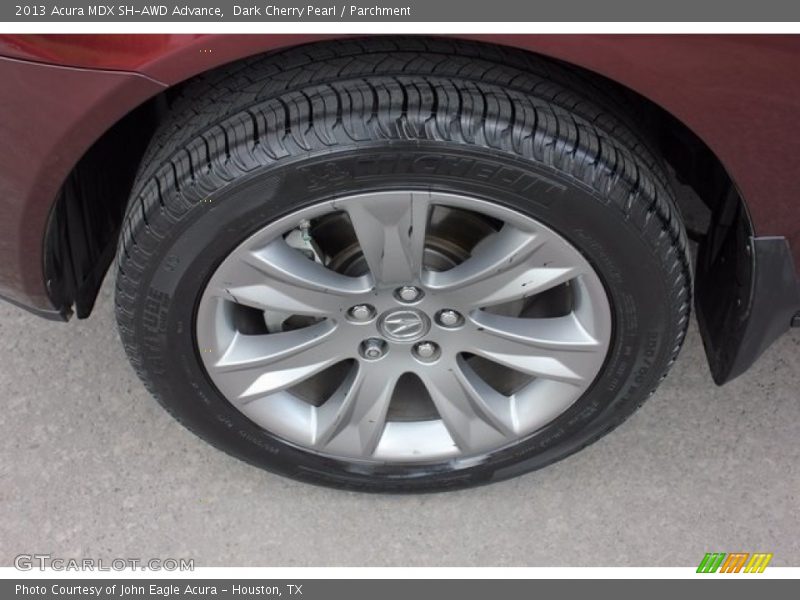 Dark Cherry Pearl / Parchment 2013 Acura MDX SH-AWD Advance