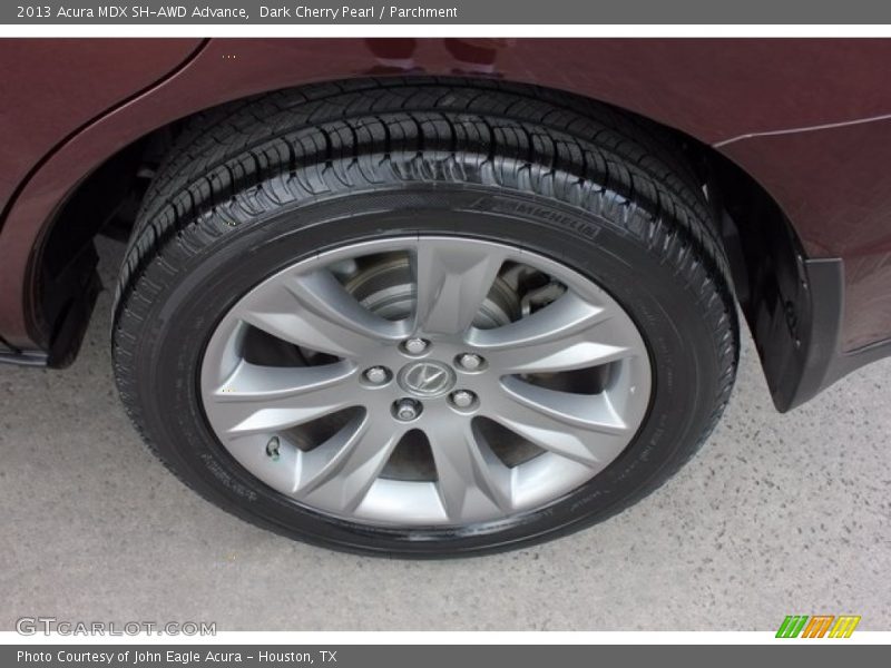 Dark Cherry Pearl / Parchment 2013 Acura MDX SH-AWD Advance