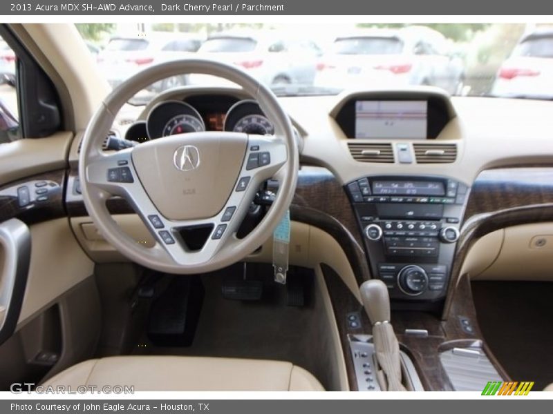 Dark Cherry Pearl / Parchment 2013 Acura MDX SH-AWD Advance