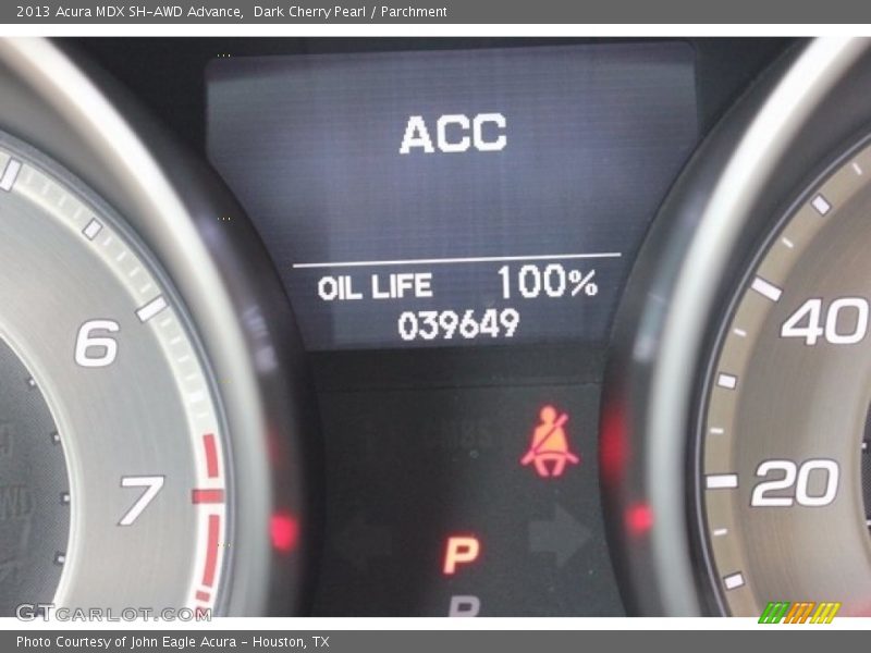 Dark Cherry Pearl / Parchment 2013 Acura MDX SH-AWD Advance