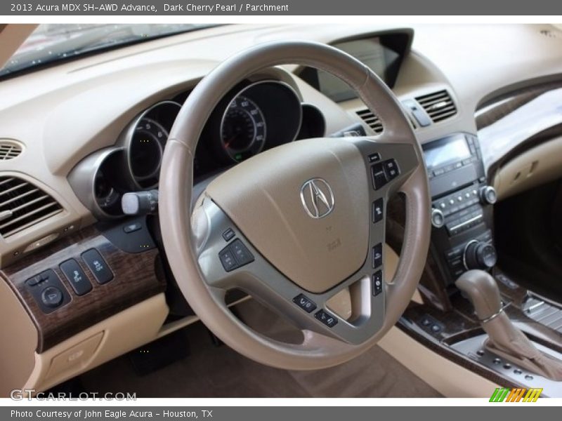 Dark Cherry Pearl / Parchment 2013 Acura MDX SH-AWD Advance