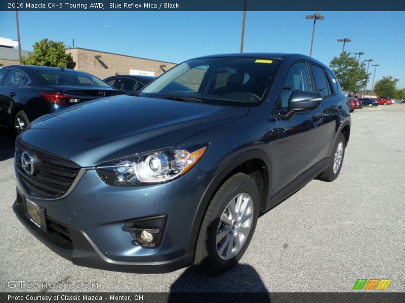 Blue Reflex Mica / Black 2016 Mazda CX-5 Touring AWD