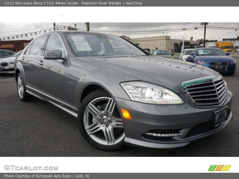 Paladium Silver Metallic / Ash/Grey 2012 Mercedes-Benz S 550 4Matic Sedan