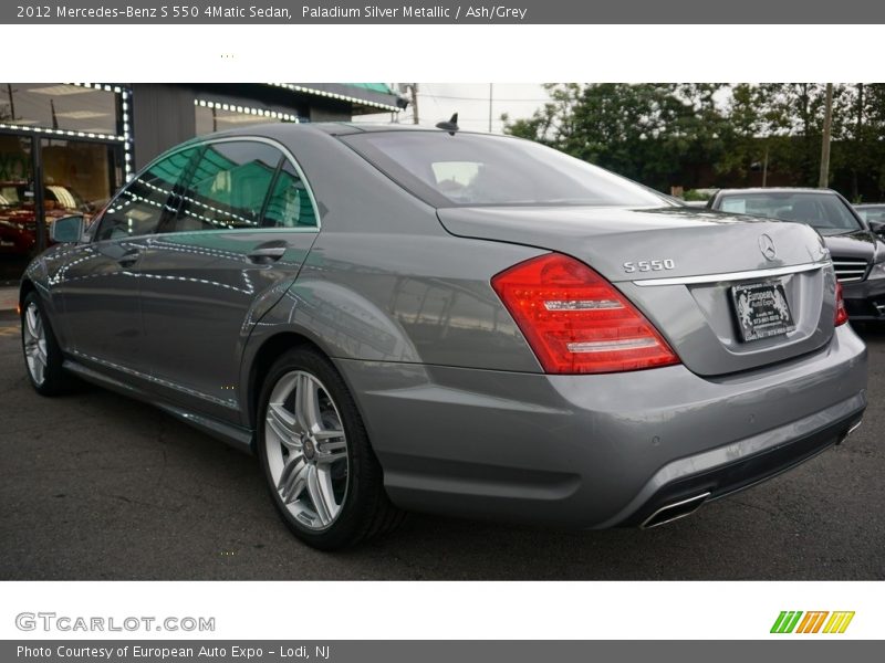 Paladium Silver Metallic / Ash/Grey 2012 Mercedes-Benz S 550 4Matic Sedan