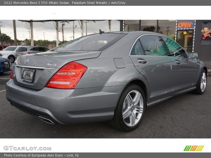 Paladium Silver Metallic / Ash/Grey 2012 Mercedes-Benz S 550 4Matic Sedan