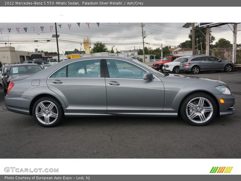 Paladium Silver Metallic / Ash/Grey 2012 Mercedes-Benz S 550 4Matic Sedan