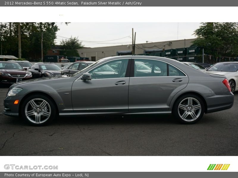 Paladium Silver Metallic / Ash/Grey 2012 Mercedes-Benz S 550 4Matic Sedan
