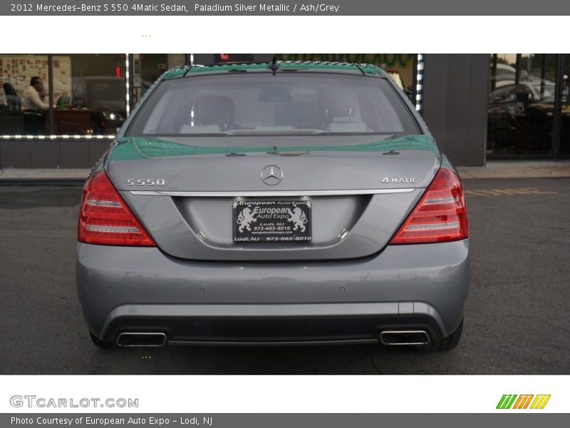 Paladium Silver Metallic / Ash/Grey 2012 Mercedes-Benz S 550 4Matic Sedan