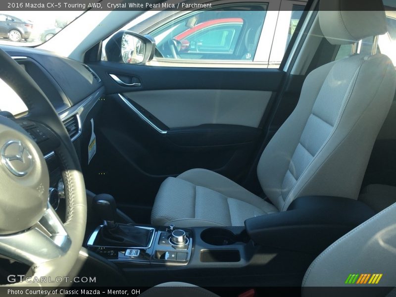 Crystal White Pearl Mica / Parchment 2016 Mazda CX-5 Touring AWD