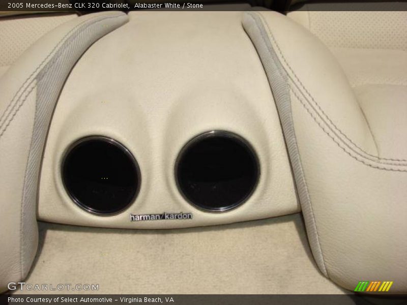 Alabaster White / Stone 2005 Mercedes-Benz CLK 320 Cabriolet